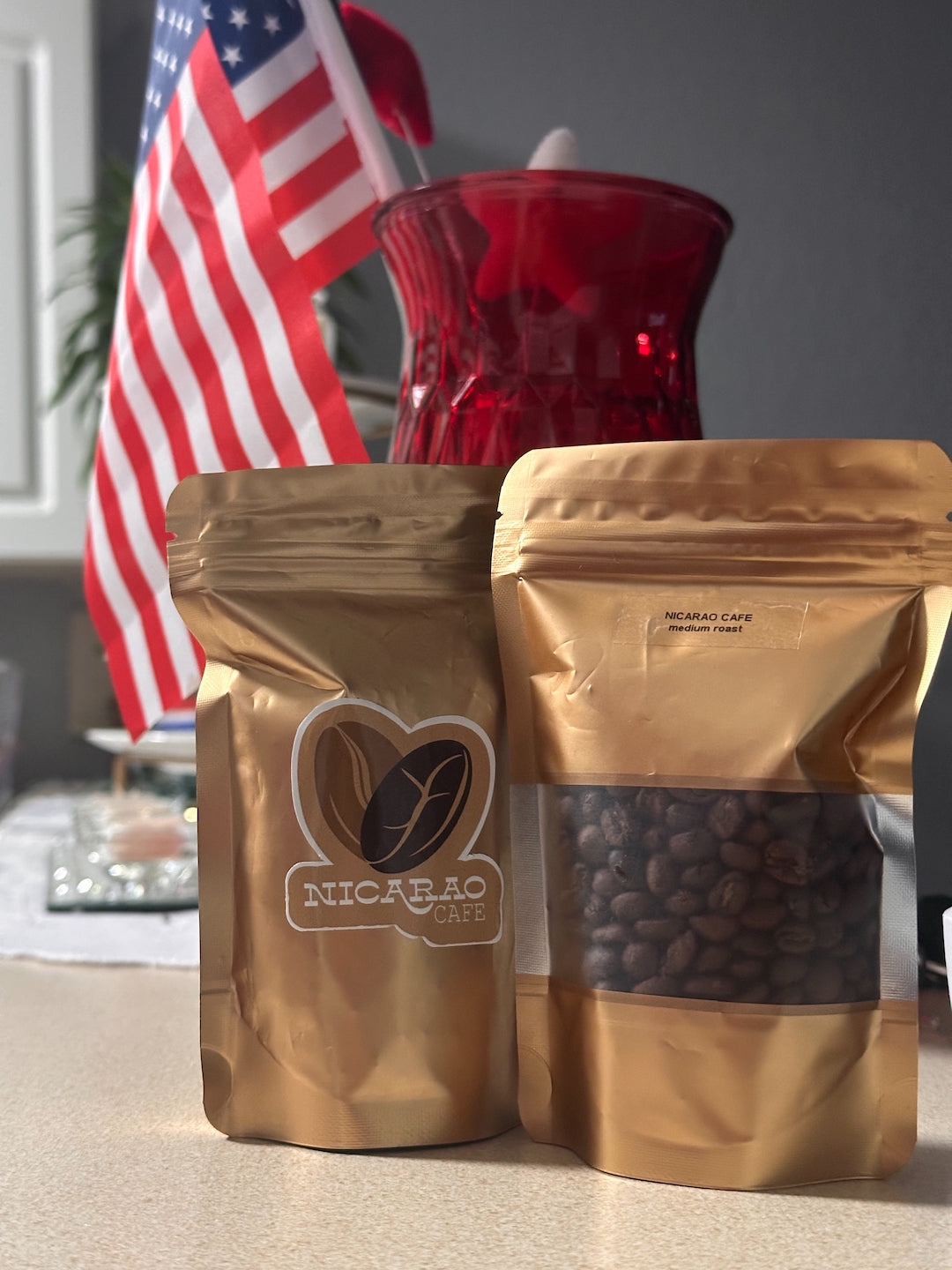 Older packaging of Nicarao Brew Pair