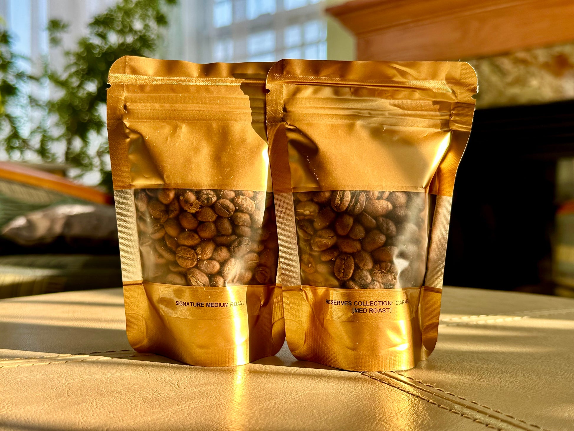 Nicarao Brew Pair. Showcasing Nicarao Cafe’s Signature Medium Roast & Reserves Collection: Caramel - Medium Roast